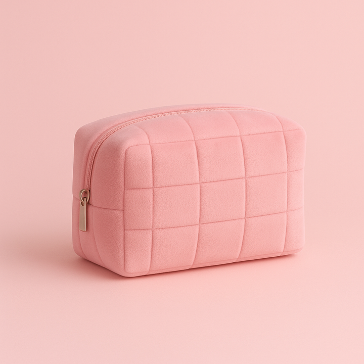 The Soft-Matte Velour Cosmetic Case