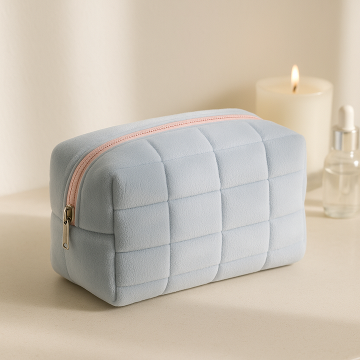 The Soft-Matte Velour Cosmetic Case