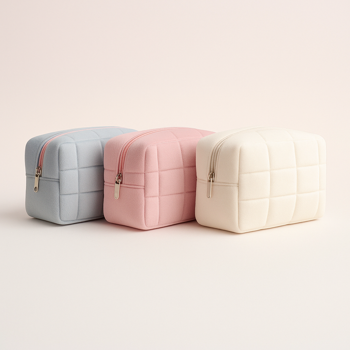 The Soft-Matte Velour Cosmetic Case
