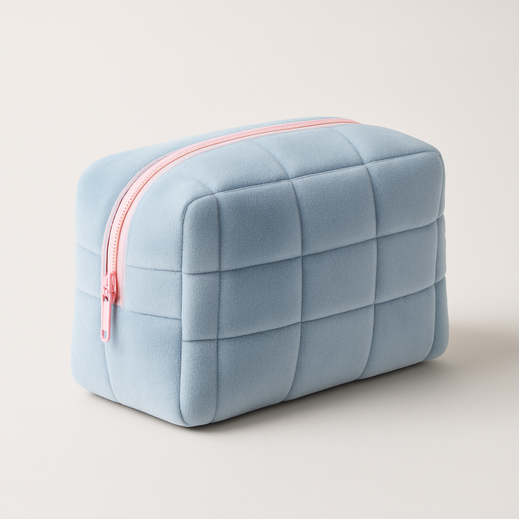 The Soft-Matte Velour Cosmetic Case