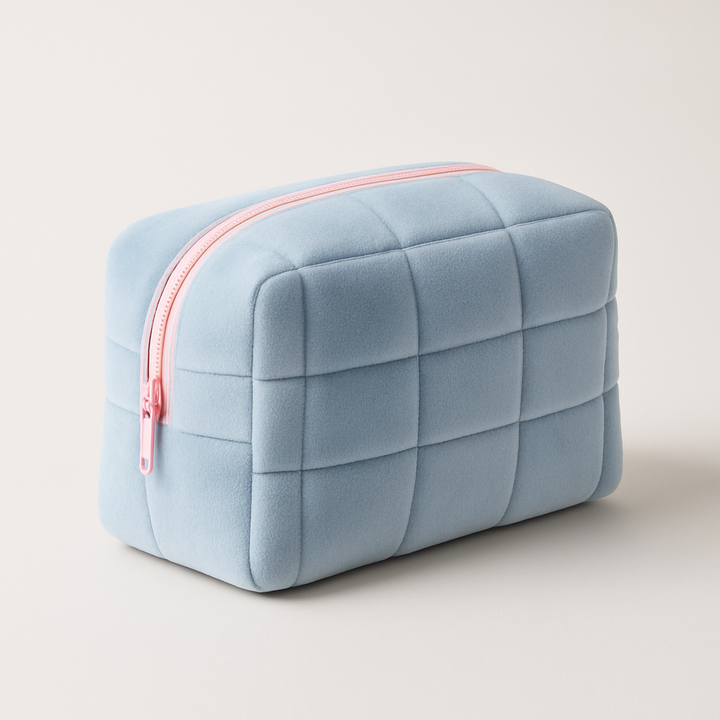 The Soft-Matte Velour Cosmetic Case