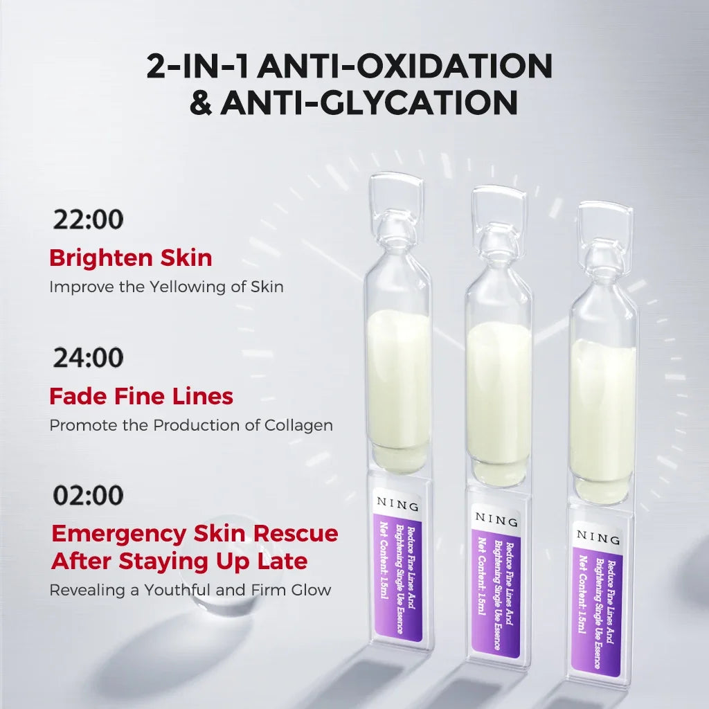 Anti-Wrinkle Ampoule Serum with Retinol & Peptides – Anti-Aging, Brightening, Firming & Hydrating Single-Use Essence