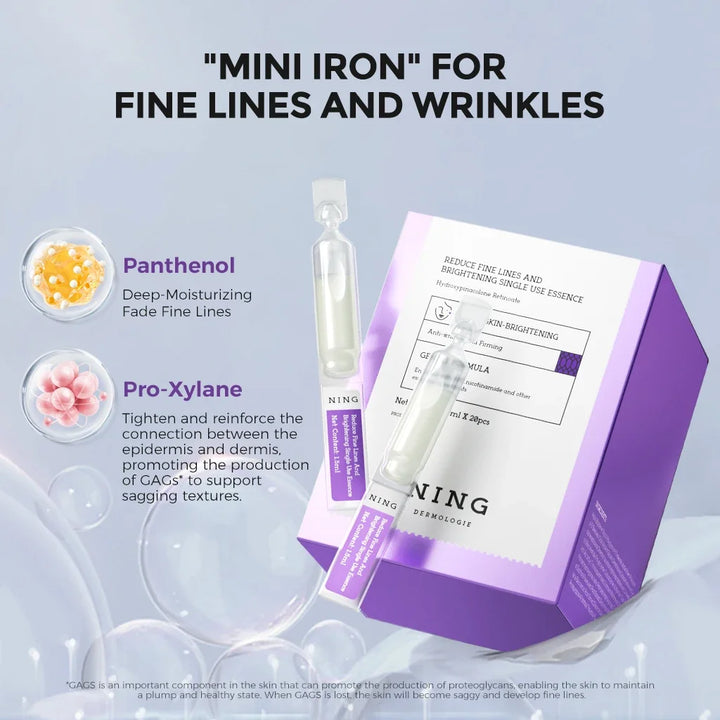 Anti-Wrinkle Ampoule Serum with Retinol & Peptides – Anti-Aging, Brightening, Firming & Hydrating Single-Use Essence