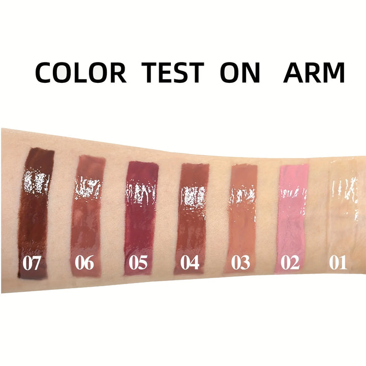 Hydrating Crystal Lip Oil - Plumping & Moisturizing Gloss with Tinted Shades for All Skin Types