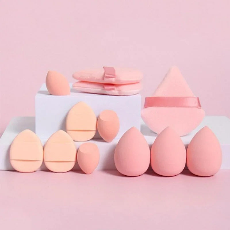 New 12pcs Sponge for Makeup Kit Makeup Blender Set Foundation Sponge Beauty Blenders Sponges Women Make Up Accessories HZFP03