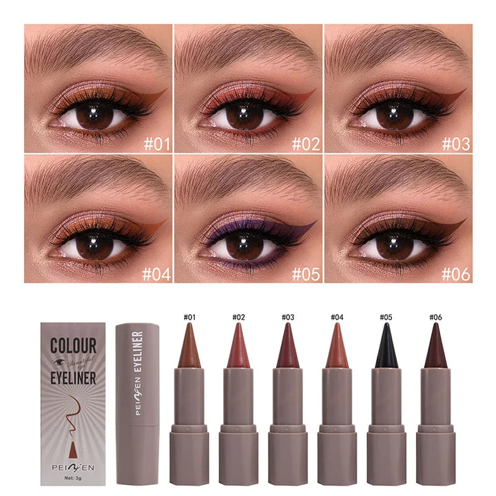 PNF Waterproof Eyeliner Pen - Matte Finish, Quick-Dry, Single-Tip Intense Pigment, Travel-Friendly