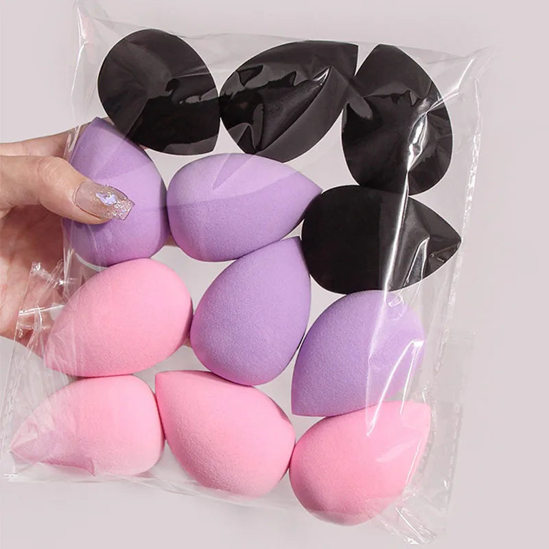 New 12pcs Sponge for Makeup Kit Makeup Blender Set Foundation Sponge Beauty Blenders Sponges Women Make Up Accessories HZFP03