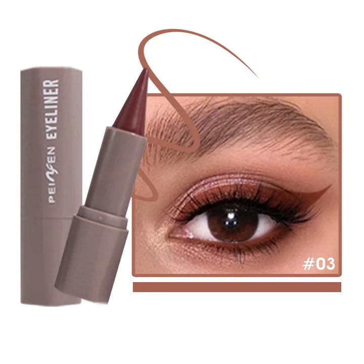 PNF Waterproof Eyeliner Pen - Matte Finish, Quick-Dry, Single-Tip Intense Pigment, Travel-Friendly