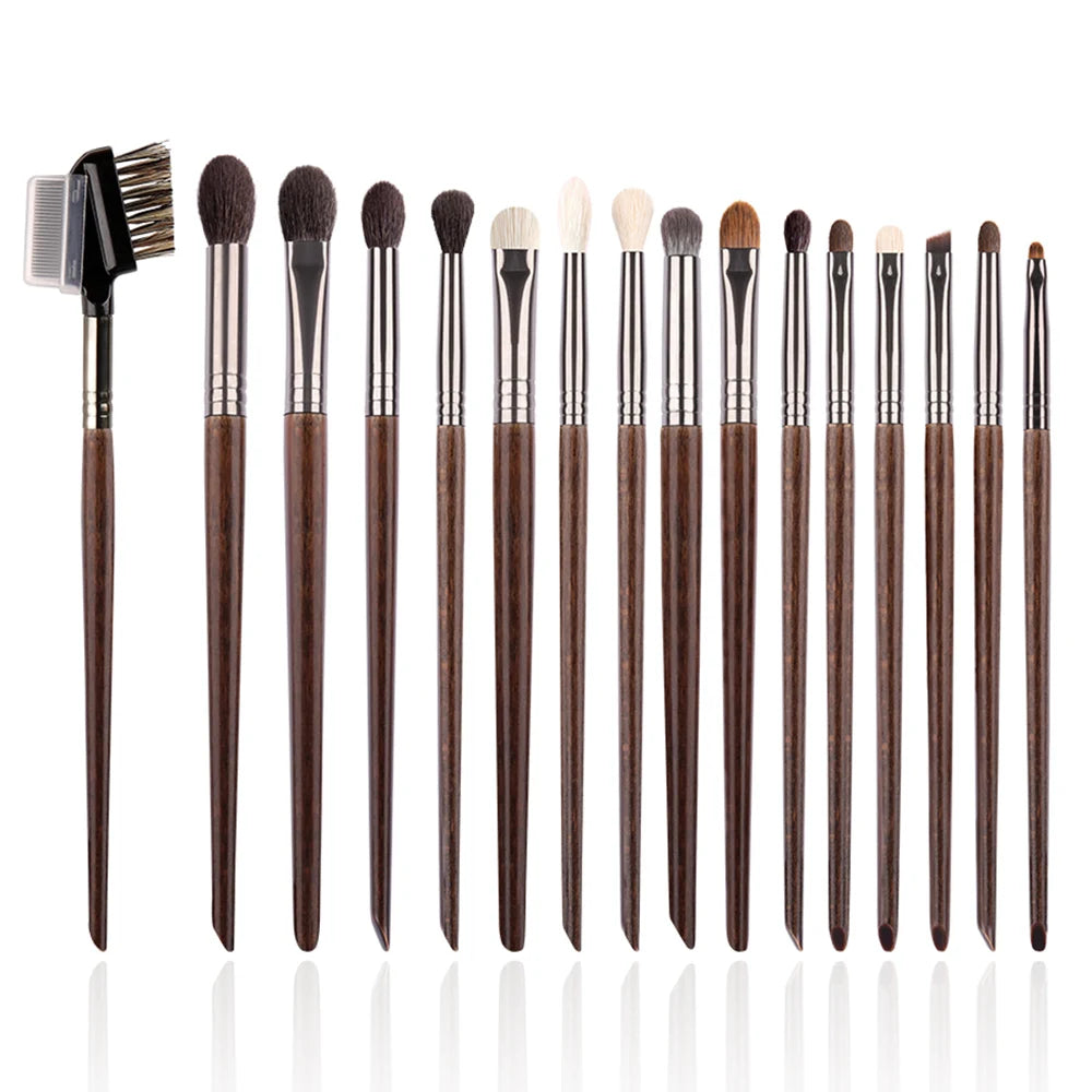 OVW Natural Goat Hair Makeup Brushes Set Professional Kit brocha maquillaje pedzle do makijazu blending smudging brush shader