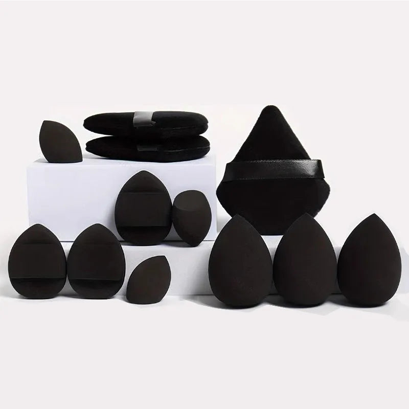 New 12pcs Sponge for Makeup Kit Makeup Blender Set Foundation Sponge Beauty Blenders Sponges Women Make Up Accessories HZFP03