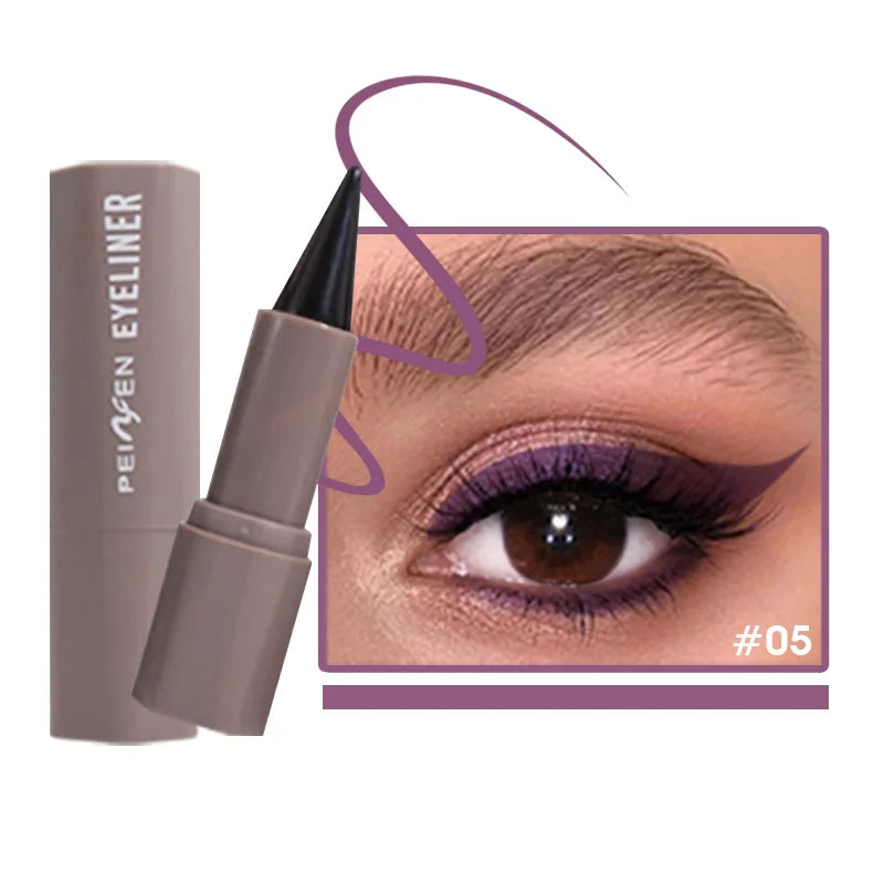 PNF Waterproof Eyeliner Pen - Matte Finish, Quick-Dry, Single-Tip Intense Pigment, Travel-Friendly
